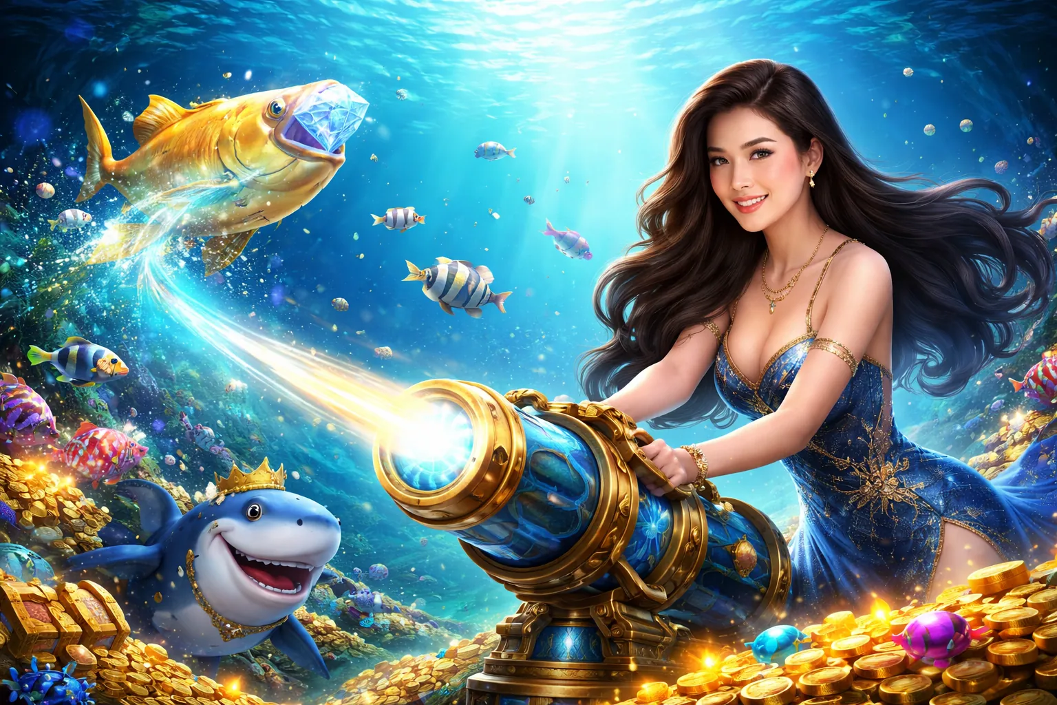 Hình ảnh chính game bắn cá trực tuyến với ưu đãi 58k